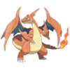 Un mega-dracaufeu y, un Dracaufeu avec un air plus svelte et rapide